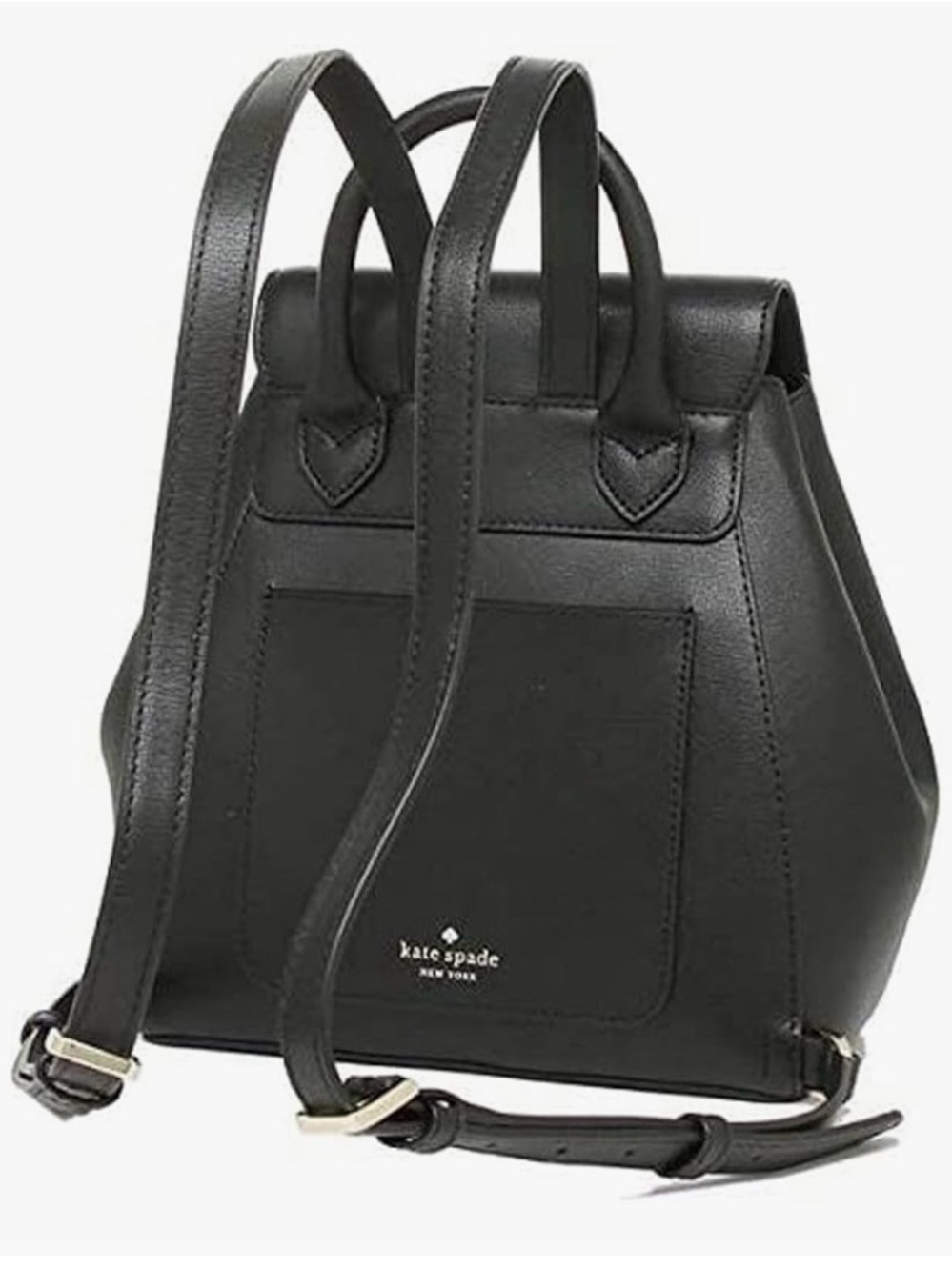 ♠️ Kate Spade Adel Black Leather Backpack - Picture 4 of 11